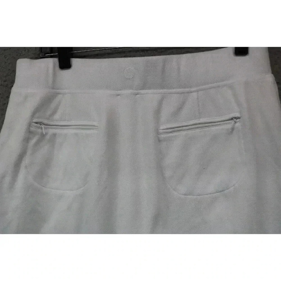 T by Talbots White Skort-Size Medium-Tulip Hem-Zipped Pockets - Picture 7 of 10
